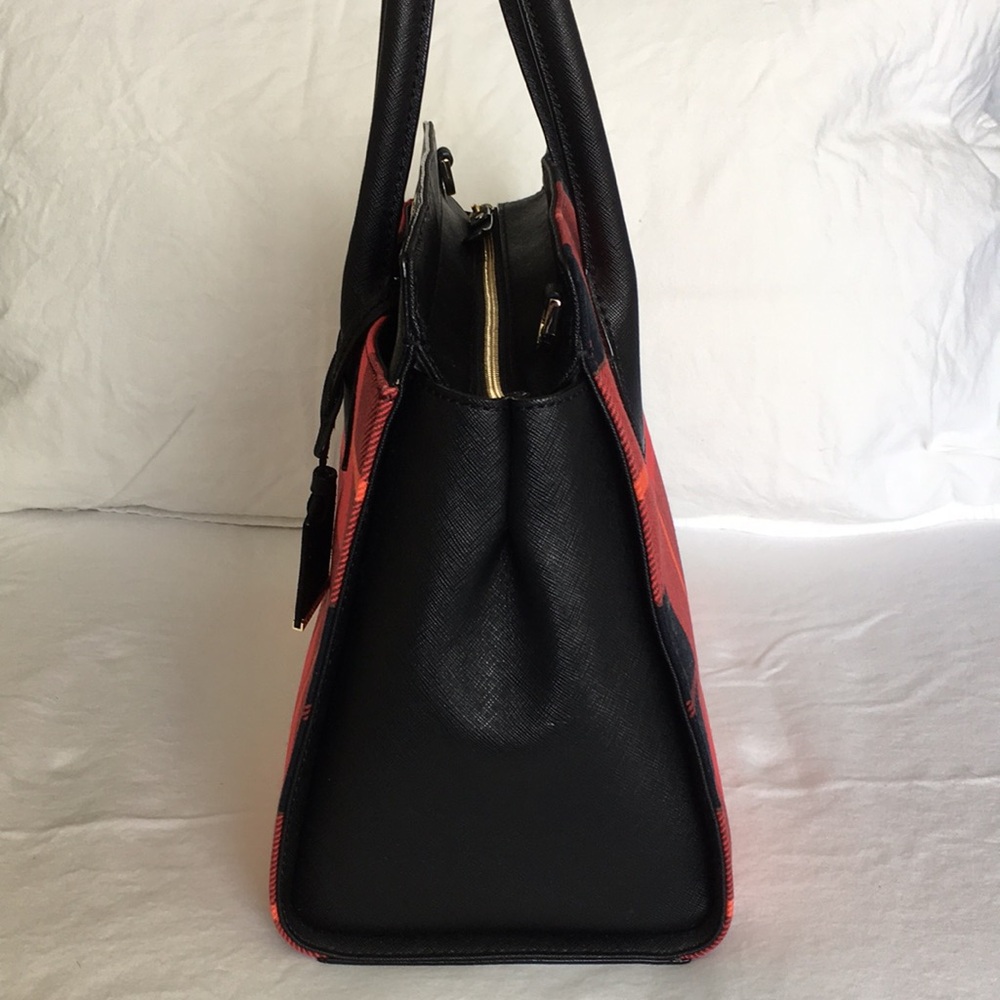 NWOT Kate Spade Cameron Street Plaid Candace Leather Satchel Bag - Picture 5 of 16